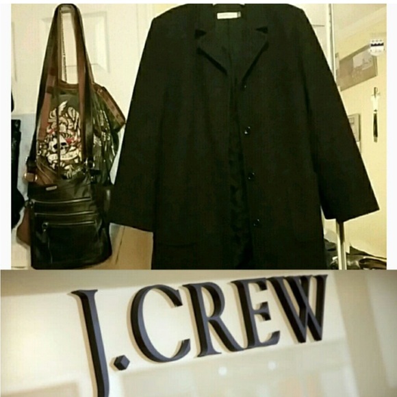 ❄️ J. Crew ❄️ Thinsulate Insulated J. Crew Gray, Wool Coat! - Picture 9 of 9